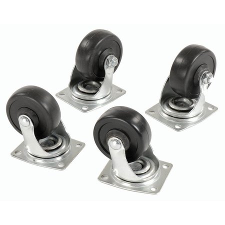 GLOBAL INDUSTRIAL 4 Swivel 4 Replacement Casters for Hardwood Dolly 251445